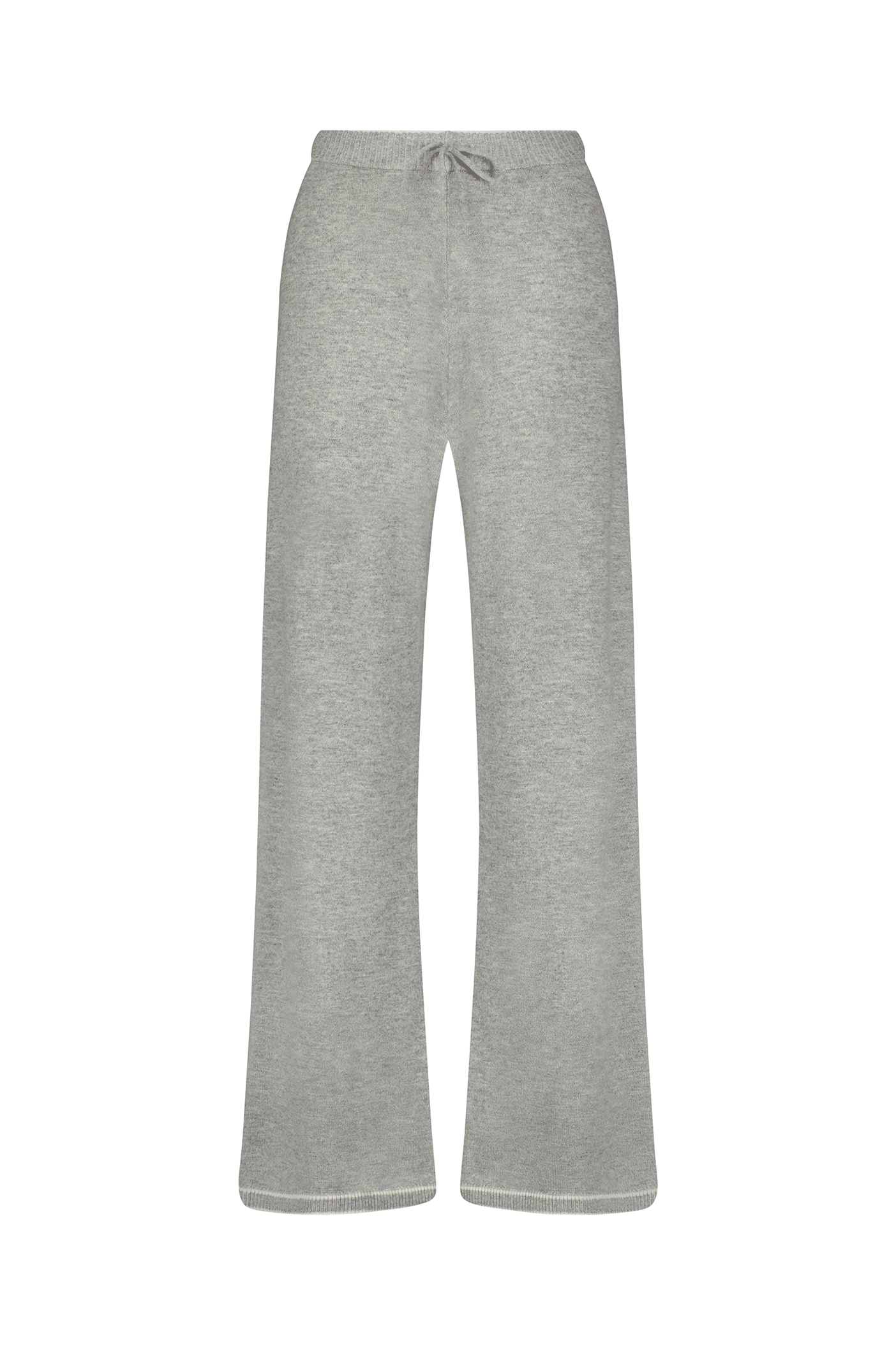 The Aubrie Wide Leg Pant by Gigi C Lounge features a luxurious wool cashmere blend, wide-legged design, and elastic waistband with a drawstring tie. It offers soft comfort ideal for casual wear or après-ski lounging.