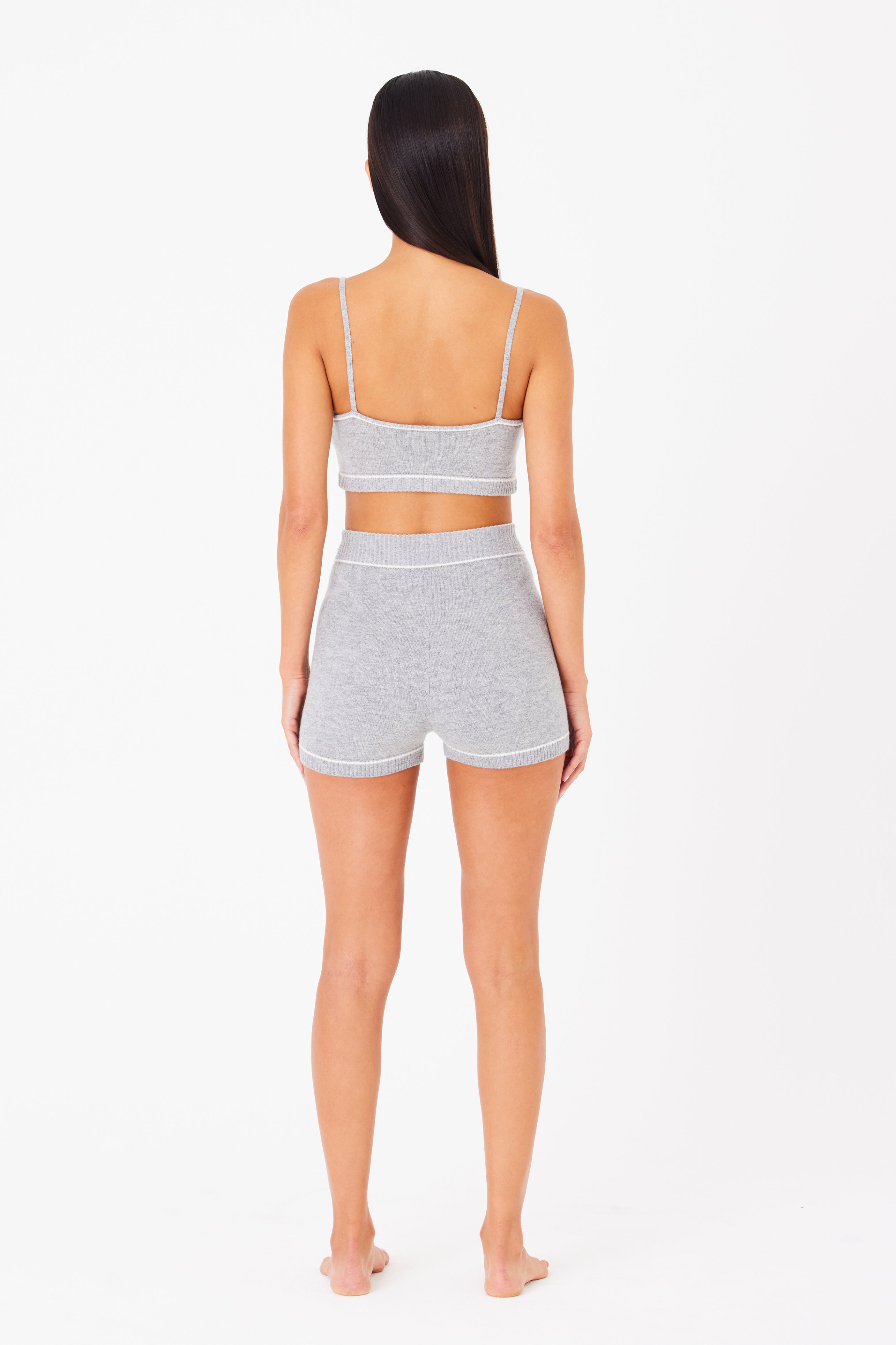 Danica Cashmere Lounge Short Heather Grey