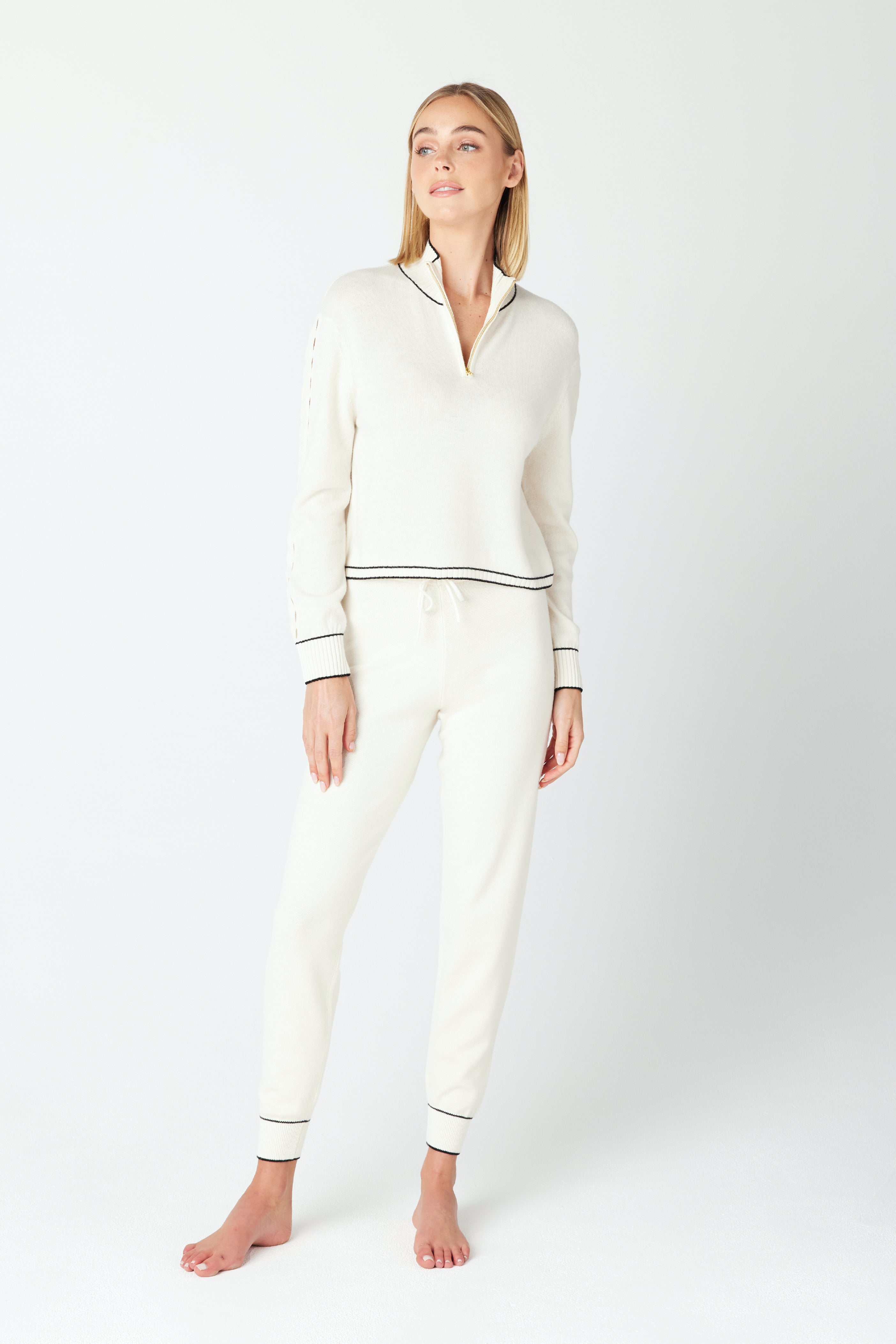 Alice White Cashmere Loungewear Jogger