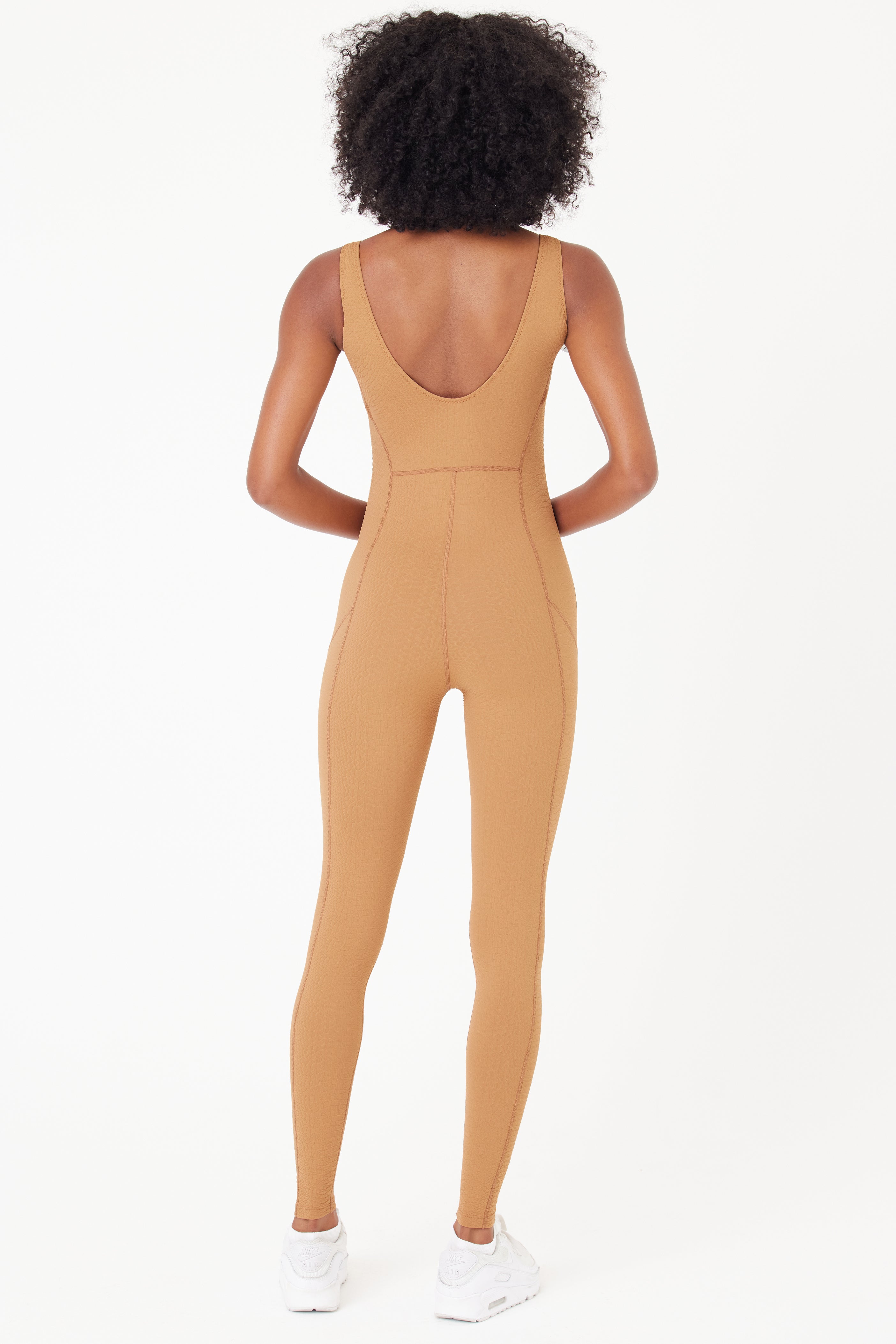 Camel Brown Sports Jumpsuit